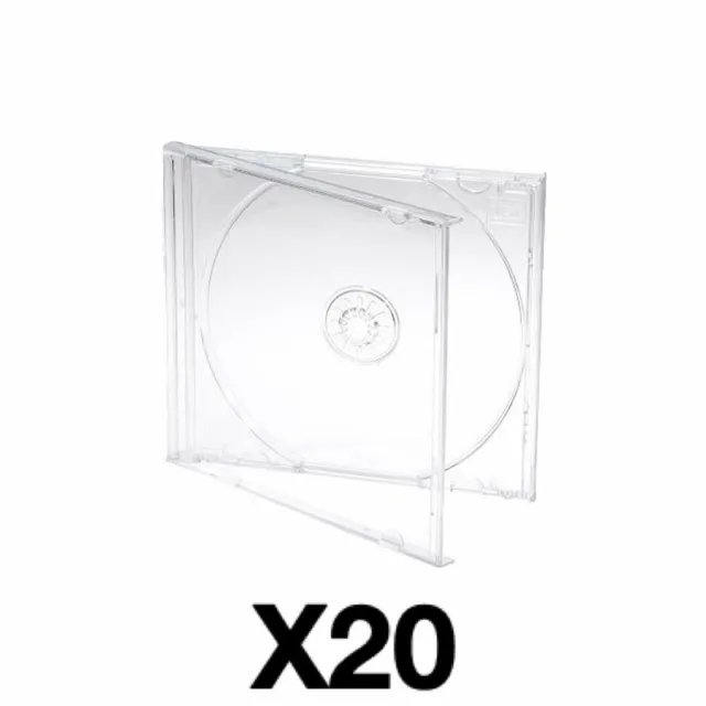 Lot De 20 Boîtiers Standard Pour CD Blu-Ray DVD Disques