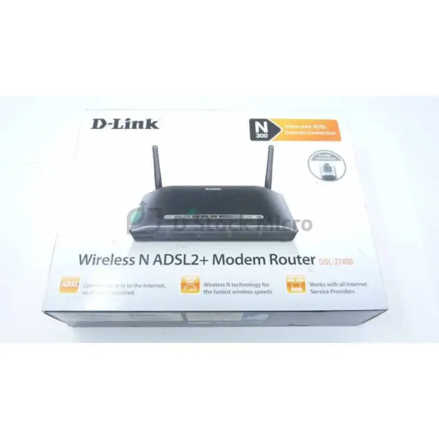 D-Link Wireless N ADSL2+ Modem router DSL‑2740B - FRANCE / TVA