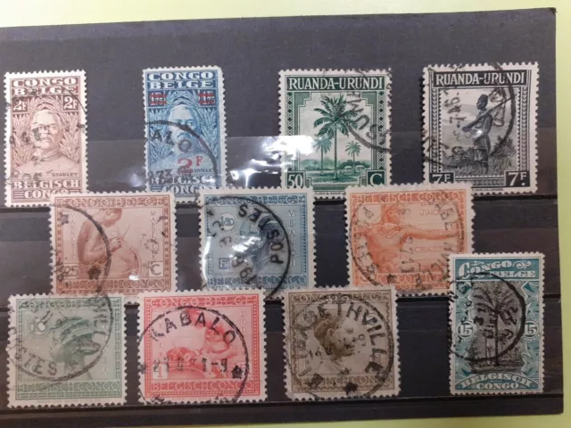 Timbres CONGO BELGE Année 1900 à 1931