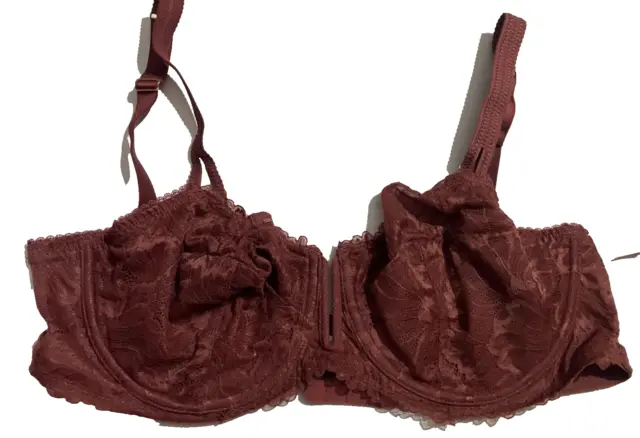 NEW!! Women's Underwire Unlined Balconette Bra Auden Color Red Size 38D