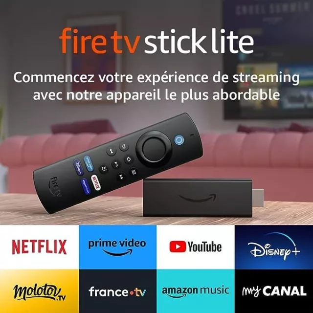 Amazon Fire TV Stick Lite avec télécommande vocale Alexa | Lite