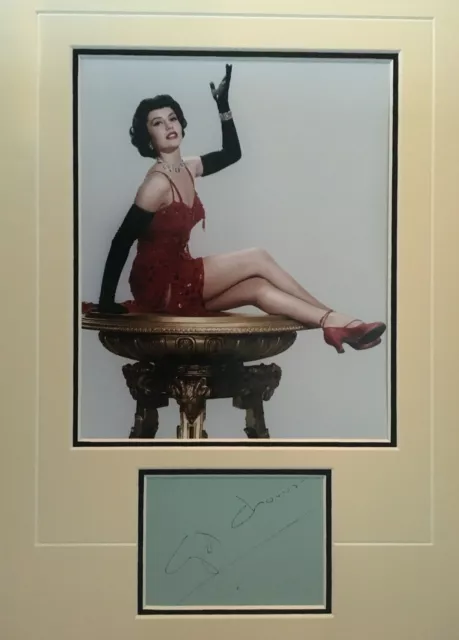 Cyd Charisse - Legendary Actress & Dancer - Superb Signed Photo Display
