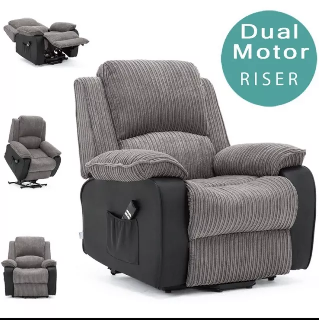 Grey jumbo cord armchair store
