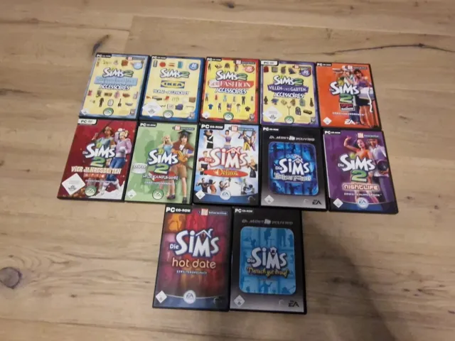 12 X Die Sims + Erweiterungen - Deutsche Versionen !