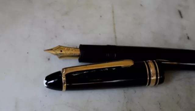 Stylo Plume Montblanc Meisterstück 146 - Plume Or Massif 18 C - Rare Vintage