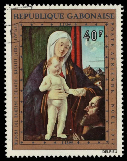 GABON C133 - Christmas "Madonna and Child" by Basaiti (pf83842)