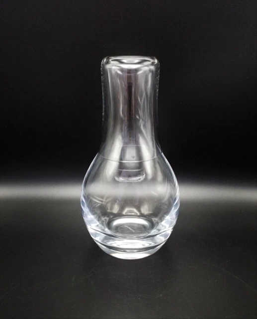 Villeroy & Boch clear glass bedside decanter carafe tumbleup