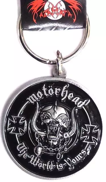 Offiziell Lizenziert - Motorhead - The World Is Yours Schlüsselring Metall Lemmy