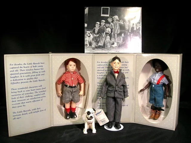 Effanbee The Little Rascals Dolls Spanky Alfalfa Buckwheat and Petey Set of 4