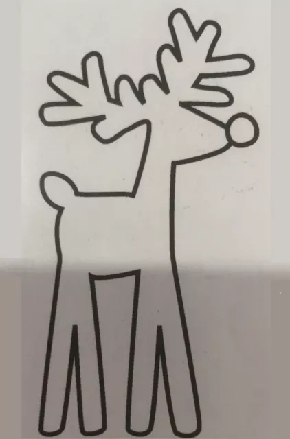 Gummiapan Gummistempel 15090402 - Rentier Weihnachtsmann Weihnachten Winter