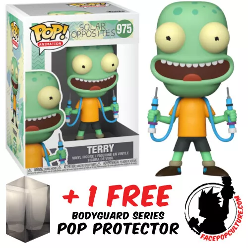 Funko Pop Vinyl Solar Opposites Terry #975 Vinyl Figure + Pop Protector