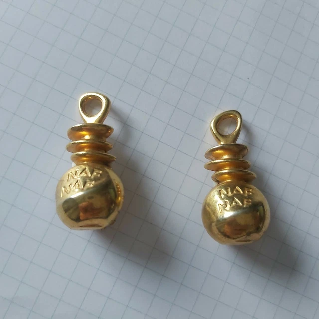Boucles D'oreilles Pendantes Naf Naf - Fermoir Dormeuse - Couleur Dominante Verte - Alliage - Neuf Avec étiquettes