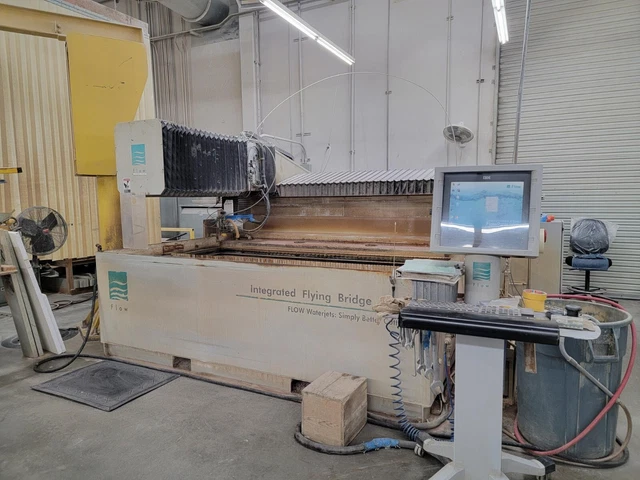 2005 Flow IFB 4800 DWJ CNC Waterjet Cutting System 4x8 Table Size 50 HP 60K PSI