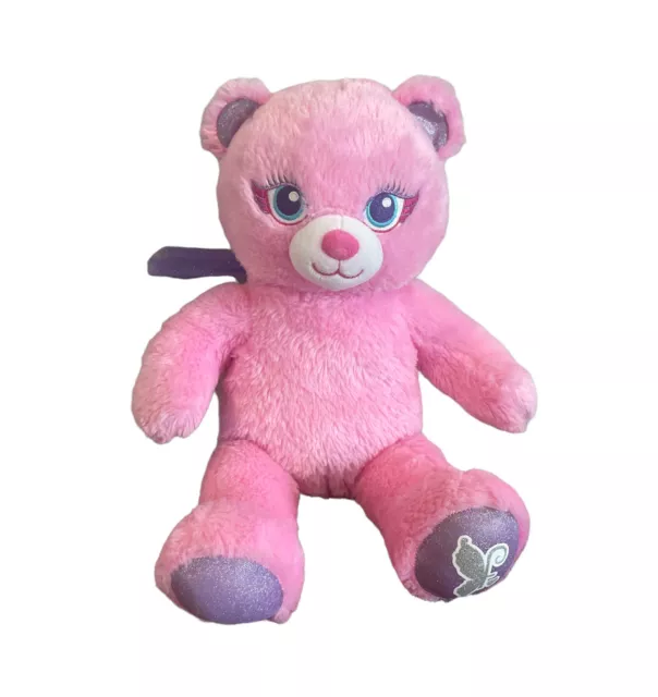 Build A Bear Workshop Pink Fairy Friends With Wings Plush 16” BAB