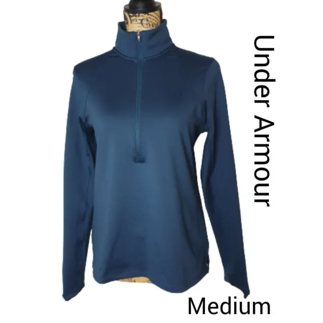 UNDER ARMOUR WOMEN Ua Heatgear Qualifier 1/2 Zip Jacket Blue #1326512-Nwt  $49.99 - PicClick