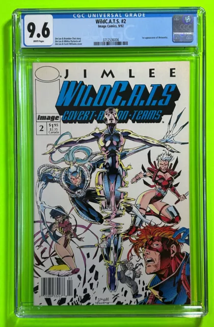 Wildcats #2 Rare Newsstand Error Variant (Image 1991) Cgc Graded 9.6 | Jim Lee