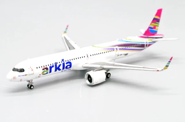 Modèle Réduit Airbus A321neo Arkia Israeli Airlines 1/400 - 4X-AGH - Métal - Longueur ~11 Cm - Collection