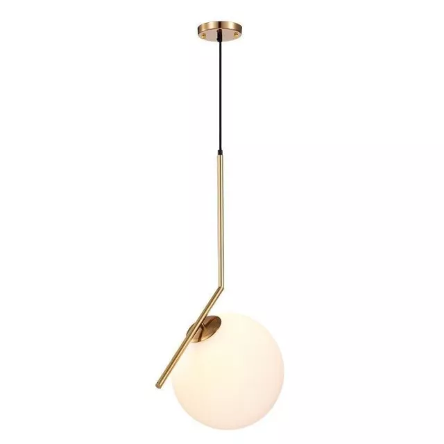 Lampada da Soffitto Con Sfera di Vetro Attacco G9 Lampadario Sospeso Oro IP20