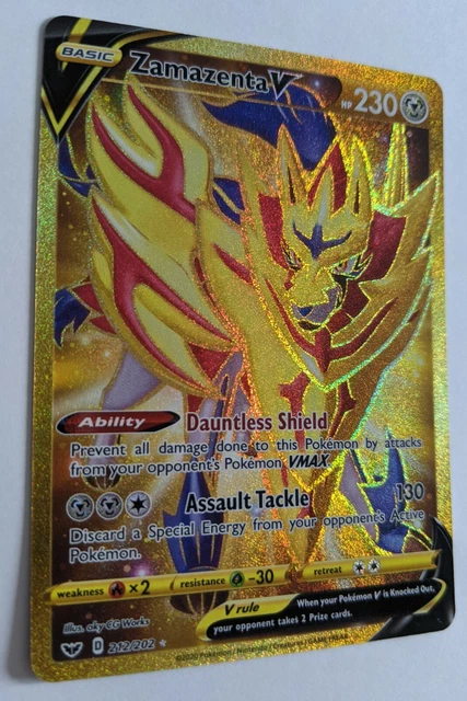 pokemon card zamazenta v gold CGC 9.5 Japanese Zamazenta V Gold (Graded Card) main image 0
