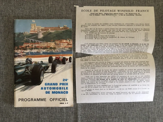 Ancien Programme Officiel - Grand Prix De Monaco 1958 - Édition Originale