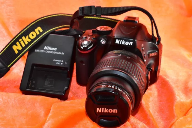 NIKON D5100 NIKKOR AF-S 18-55mm 3.5-.6G DX VR SHUTTER COUNT 9769