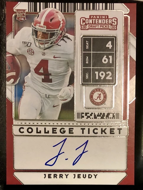 2020 Contenders Draft Picks Jerry Jeudy RC AUTO🔥COLLEGE TICKET AUTO💎MINT💎