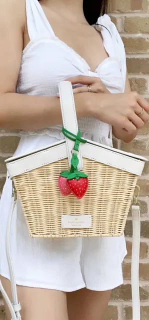 Kate Spade Picnic In The Park Basket Strawberry Satchel Crossbody. 🍓 R2S!!