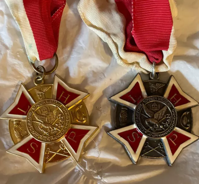 PFA Polish Falcons of America Maltese Cross Legion of Honor  Vintage