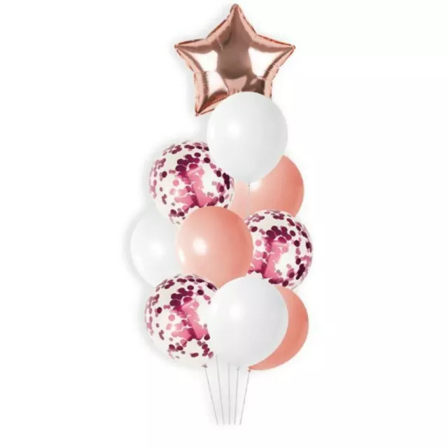 PALLONCINI GONFIABILI CON stella 10 pz rosa ballon decorativi compleanno e  feste EUR 10,67 - PicClick IT