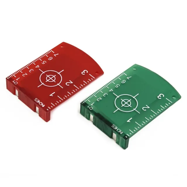 Enhanced Visibility Laser Target Plate for Alignment and Leveling 2pcs Set
