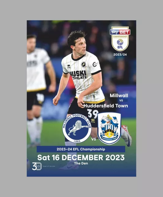 MILLWALL V LEEDS United 2023/24 Mint Condition £4.00 - PicClick UK