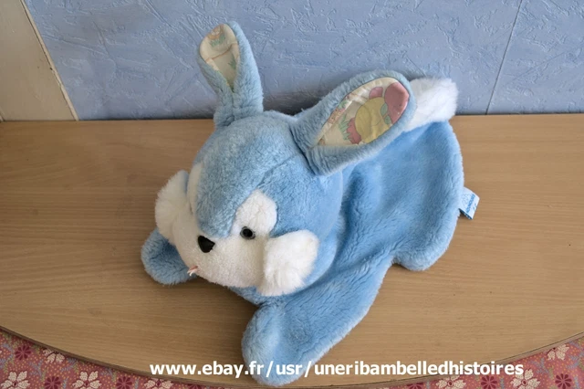 Ancien Range-pyjama Enfant, Tissu Mouton/lapin, Vintage 1960, Made In France