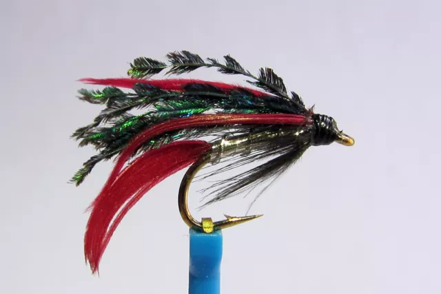 1 x Mouche de peche Noyee Alexandra H10/12 truite wet fly trout fishing mosca