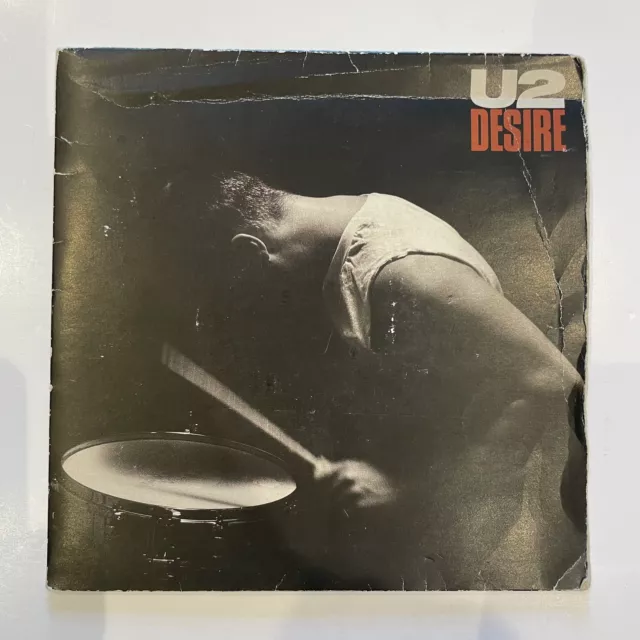 U2 Desire 7" Vinyl Single (ISG 400) Island Records 1988