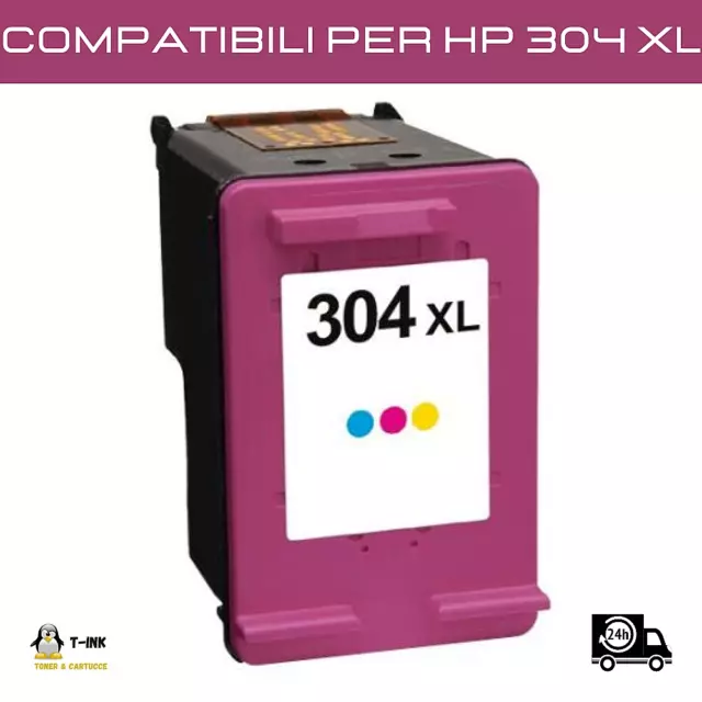 Cartucce compatibili per HP 304XL 304 XL Colore Deskjet 2620 2630 3700 3720 3730