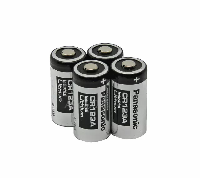 4x Panasonic CR123A 3V DL123A Foto Batterien CR17345 Ultra für Netgear Arlo