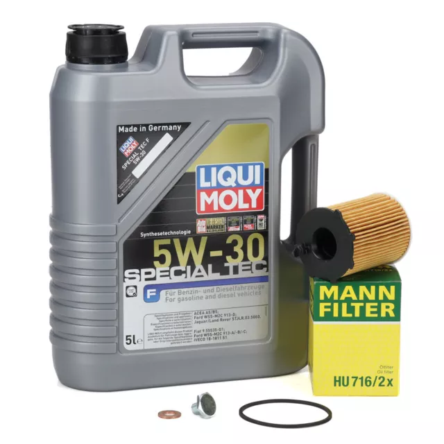 5L LIQUI MOLY SPECIAL TEC F 5W30 Motoröl + MANN Ölfilter für 1.4/1.5/1.6 DIESEL