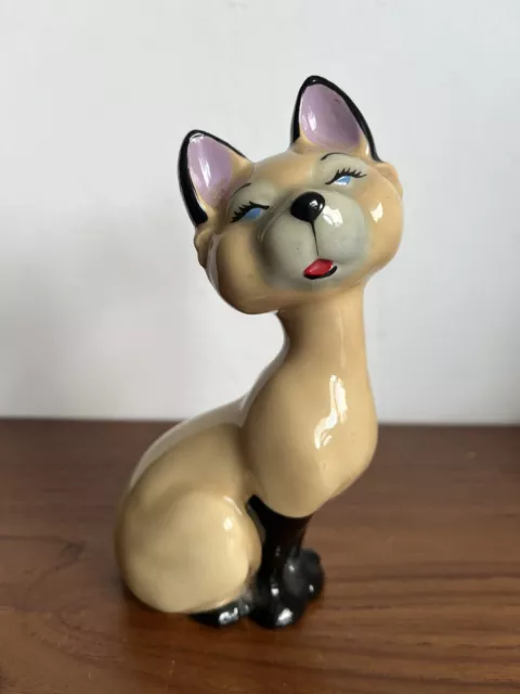 Wade Disney Figurine Large Blow Up Am Siamese Cat Lady & The Tramp 60s