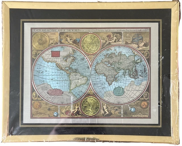 A NEW AND Accvrat Map Of The World 1626 Vintage 1 99 PicClick