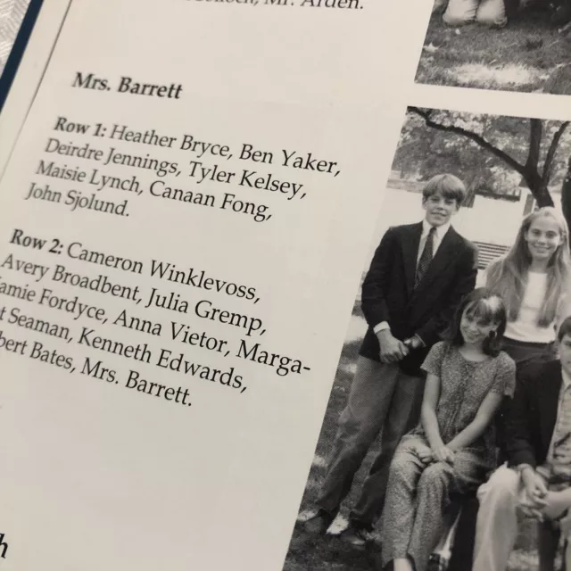 Tyler Cameron Winklevoss Gemini Crypto 1995 Greenwich Ct School Yearbook