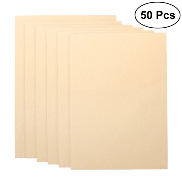 50Pcs Letter Paper A4 Copy Paper Writable Retro Practical Printable Paper for