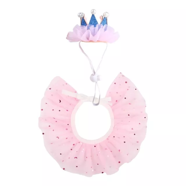 Pet Princess Crowns and Collar for a Festive Look Birthday Party Headwear
