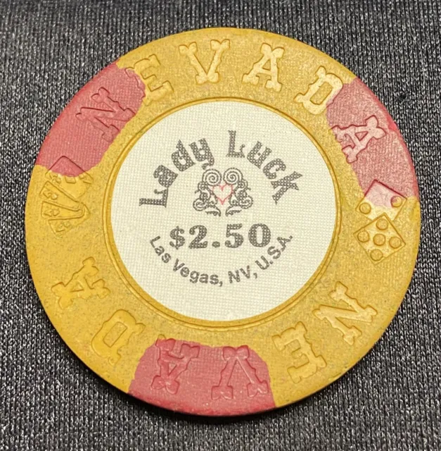 Lady Luck $2.50 Las Vegas NV Casino Chip
