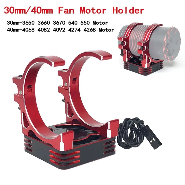 40/30mm RC Cooling Fan Aluminum Holder for 1/10 1/8 3650 3660 4068 4082 Motor