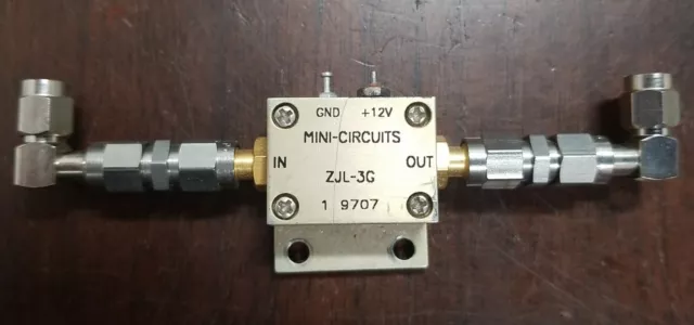 MiniCircuits RF Amplifier (20.0 MHz to 3.00 GHz, Gain: 19.1 dB), ZJL-3G.