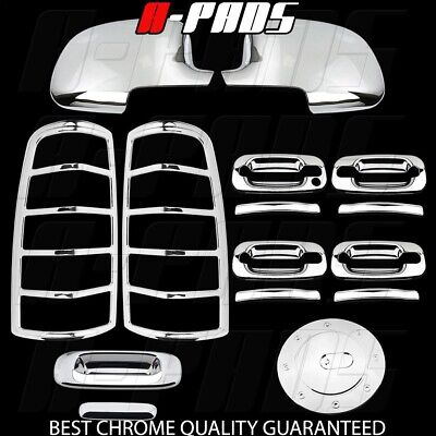 03-06 Chevy Silverado Chrome Covers Mirror Door Handle Tailgate Taillight Gas