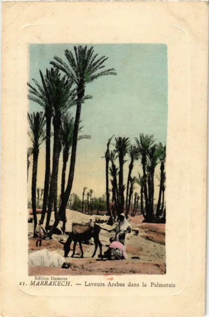 CPA Maroc Marrakech - Laveurs Arabes dans la Palmeraie (281144)