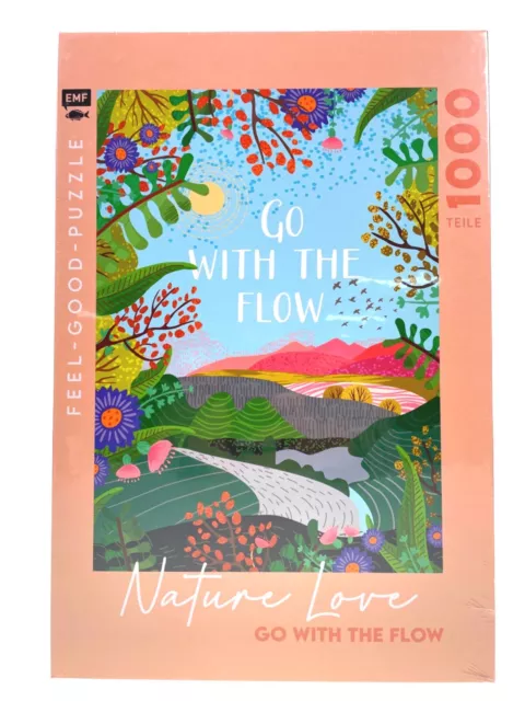 Feel-good-Puzzle 1000 Teile - Nature love Go with the flow Spiel #5001105