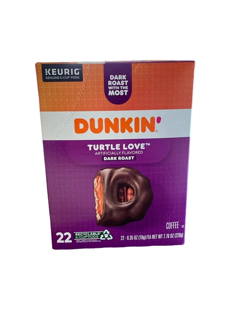 DUNKIN DONUTS TURTLE LOVE Dark Roast Coffee 2 10 Count Keurig K