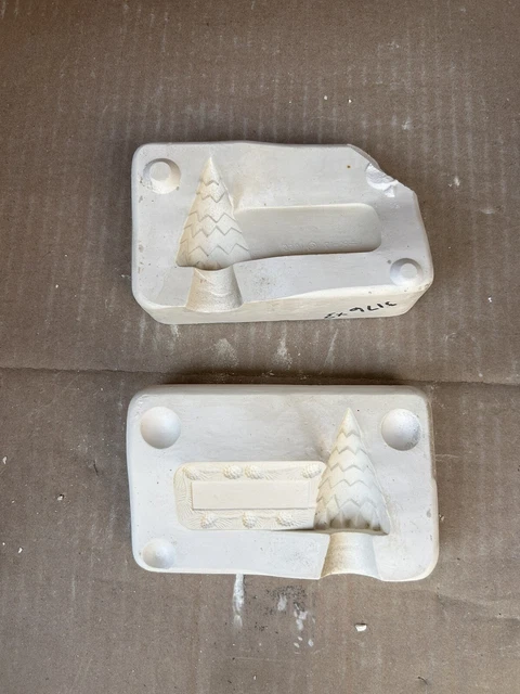 Molde de fundición de cerámica vintage Duncan 1955 NAVIDAD PC12